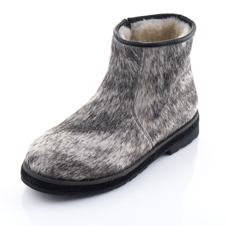 Мужские ботинки из камуса лошади на молнии